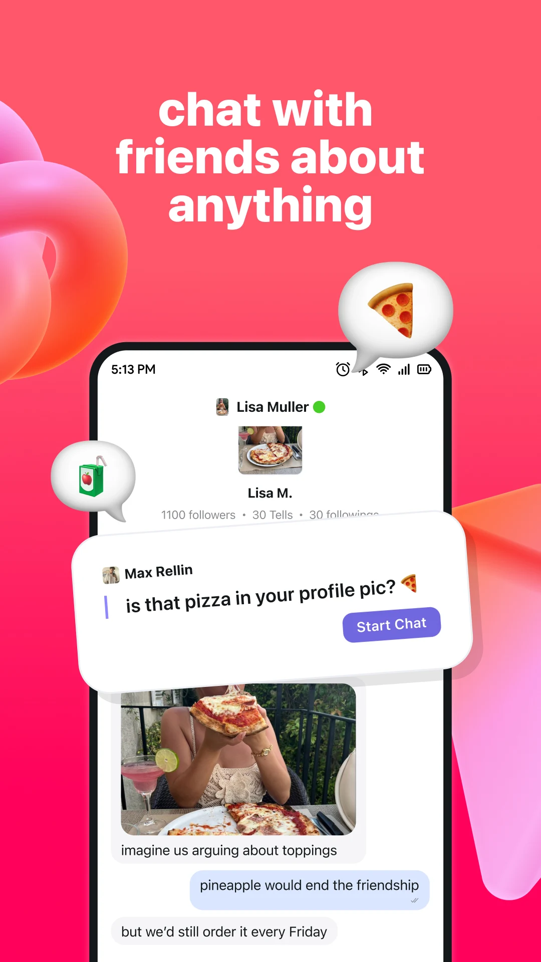 Tellonym: anonymous questions screenshot
